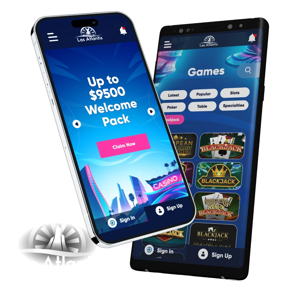 How to download the mobile application for the Atlantis casino phone.