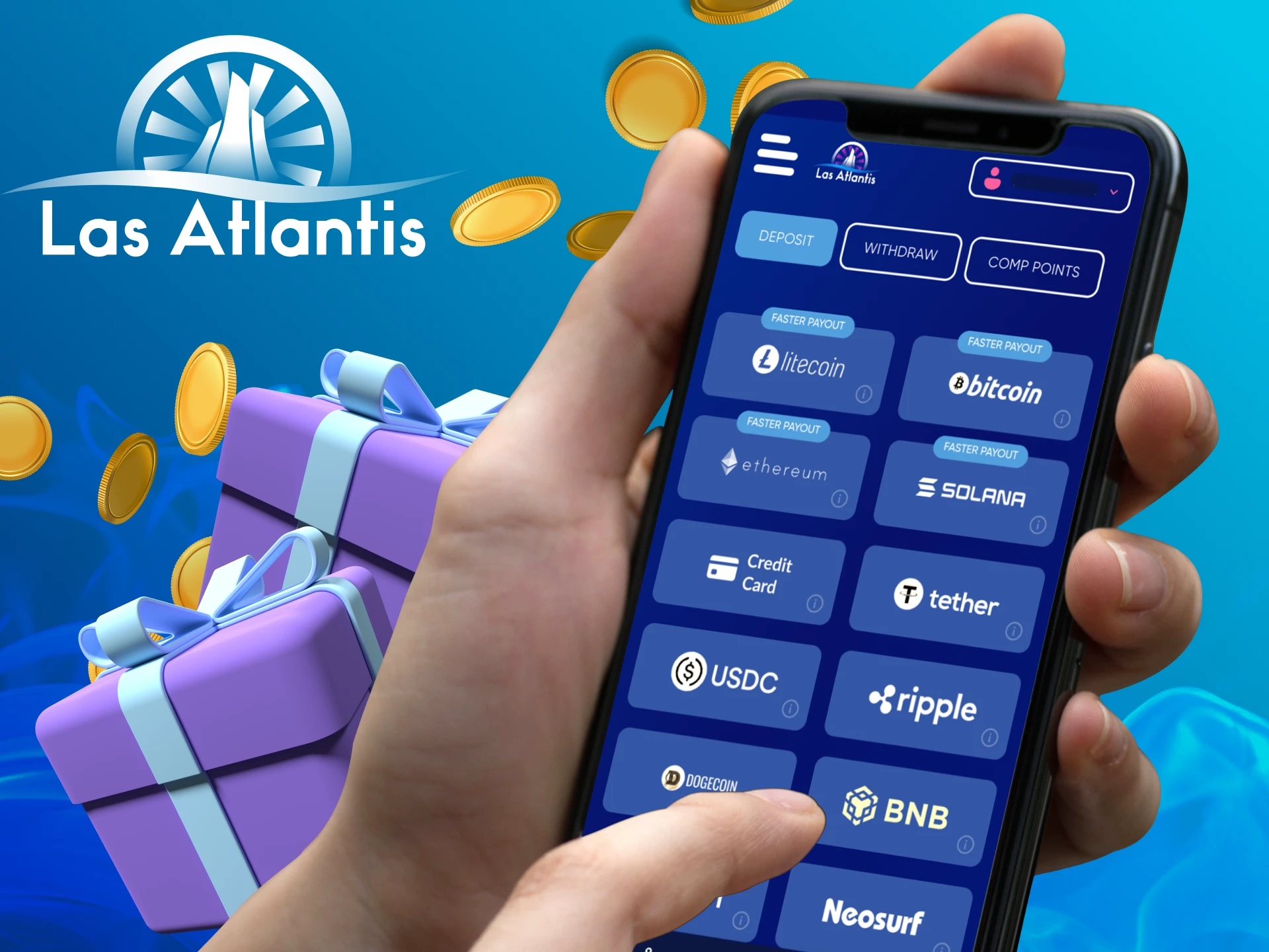 What is the first deposit bonus at Las Atlantis casino.