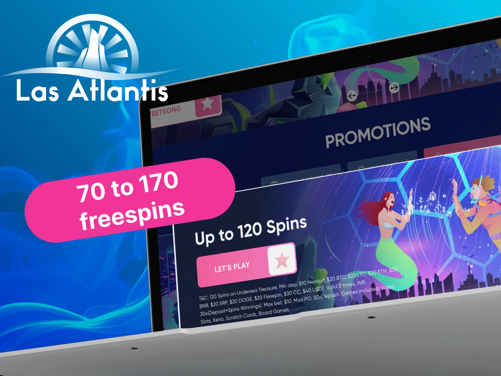 Is it possible to get free spins for a deposit at Las Atlantis casino.