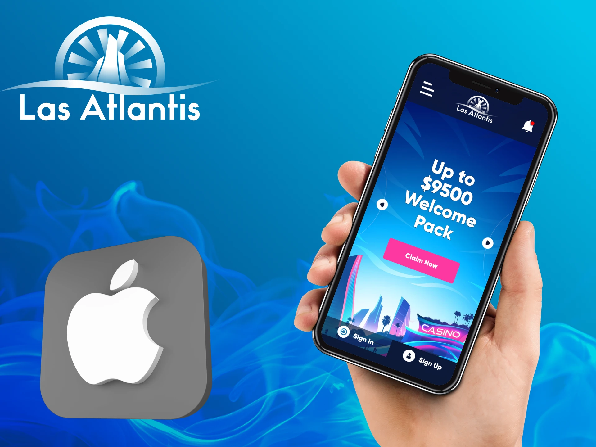 Is the Atlantis Casino application available for phones on the ios platform.