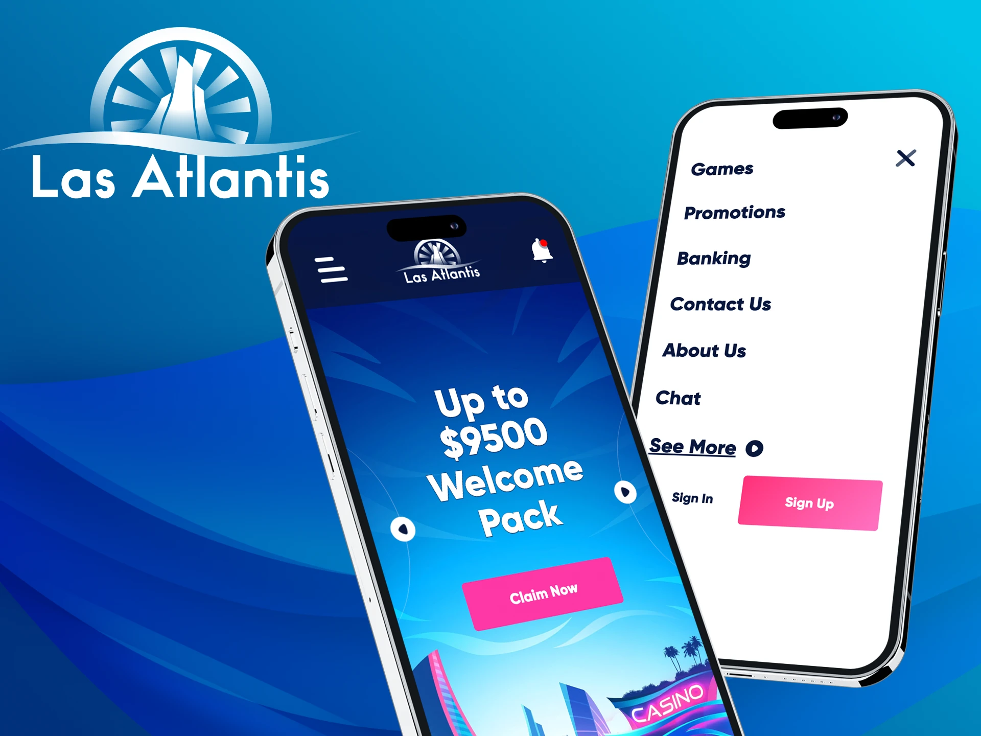 Is there a mobile version of the Atlantis Casino website.