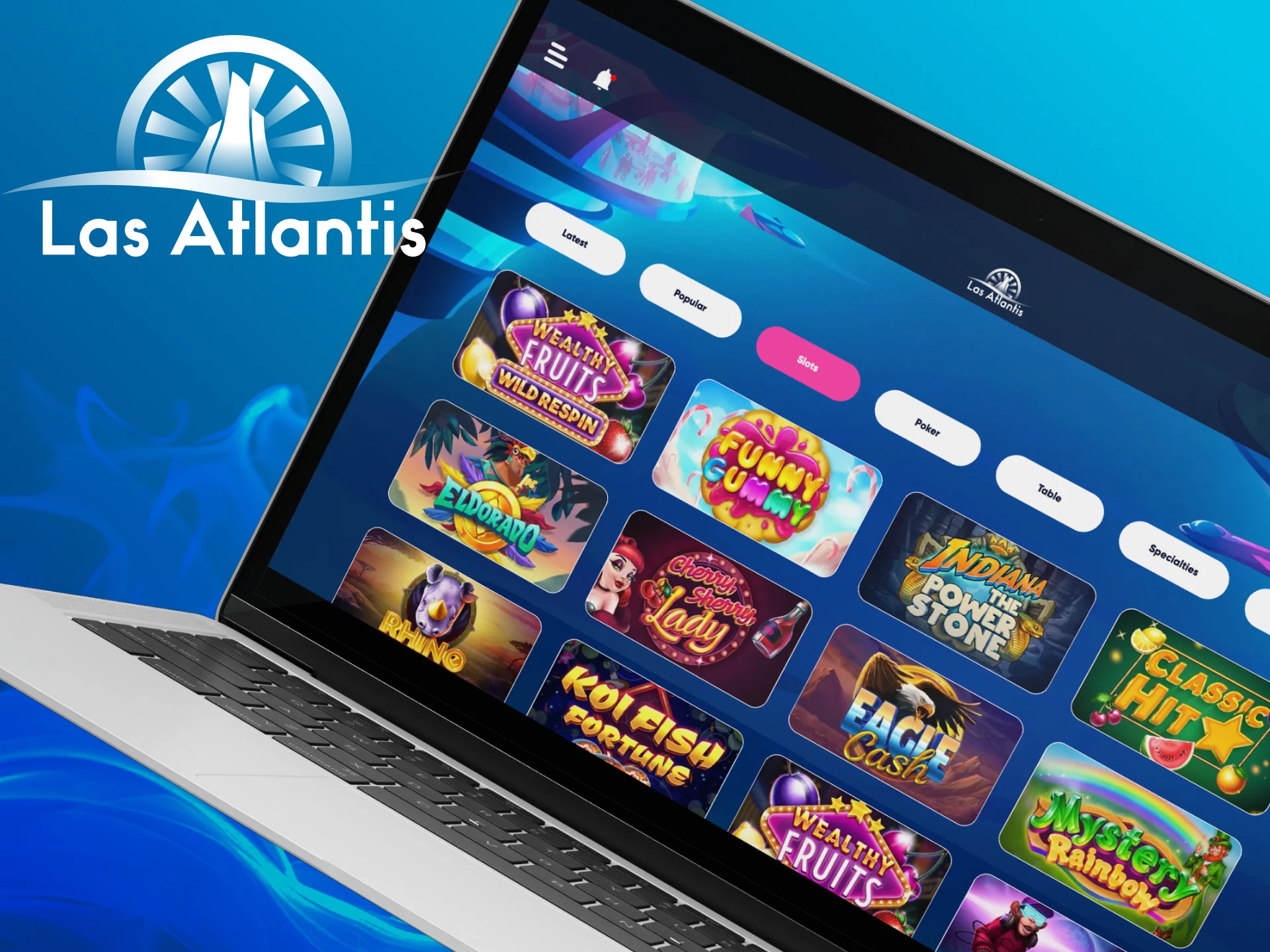 What are Video slots on the Atlantis casino website.